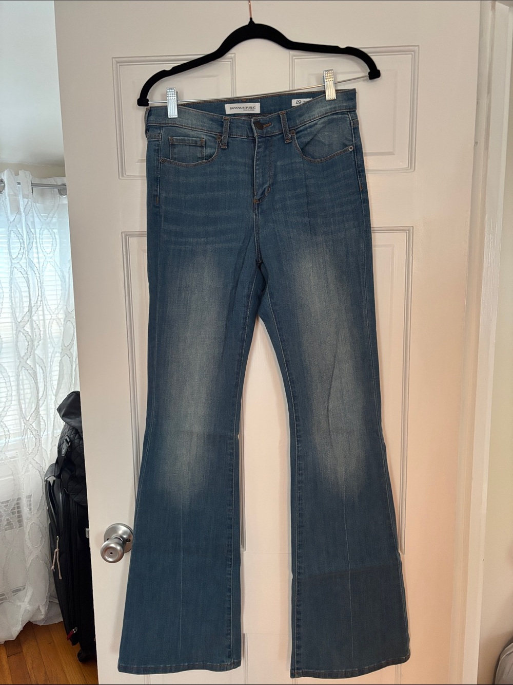 Banana Republic Women's Blue Flare Jeans, size 29